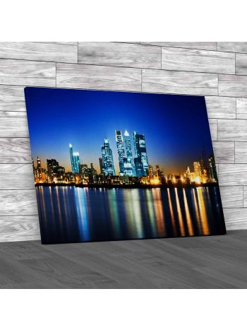 Canary Wharf London Canvas Print Large Picture Wall Art