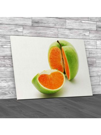 Kitchen Orange Apple Canvas Print Large Picture Wall Art