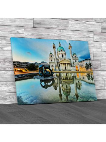 St Charles Church In Vienna Canvas Print Large Picture Wall Art