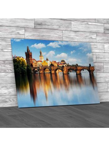 Prague Charles Bridge Canvas Print Large Picture Wall Art