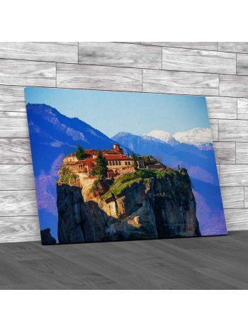 Mountain Monastery Of The Holy Trinity Canvas Print Large Picture Wall Art