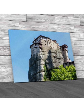 Roussanou Nunnery In Meteora Canvas Print Large Picture Wall Art