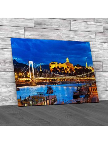 Buda Castle In Budapest Canvas Print Large Picture Wall Art
