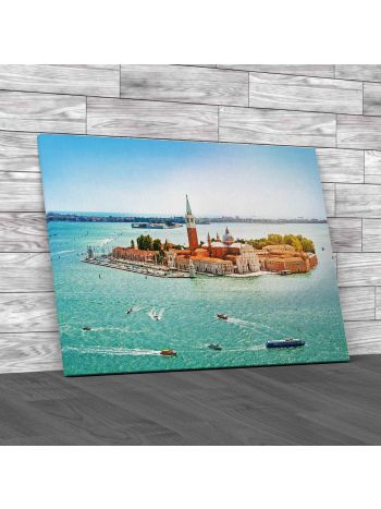 San Giorgio Maggiore Island Venice Canvas Print Large Picture Wall Art