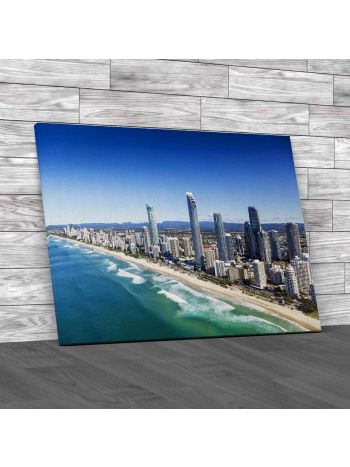 Surfers Paradise On The Gold Coast Canvas Print Large Picture Wall Art