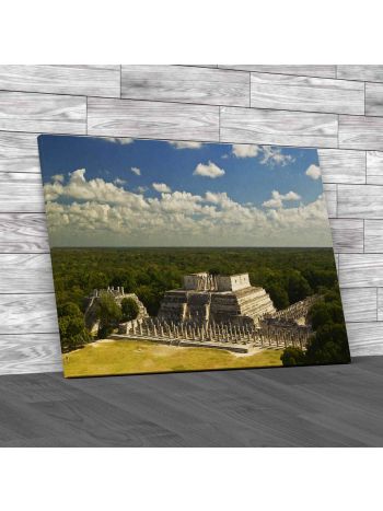 Temple Of The Warriors Canvas Print Large Picture Wall Art