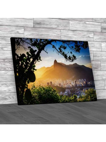 Christ The Redeemer Rio De Janeiro Canvas Print Large Picture Wall Art