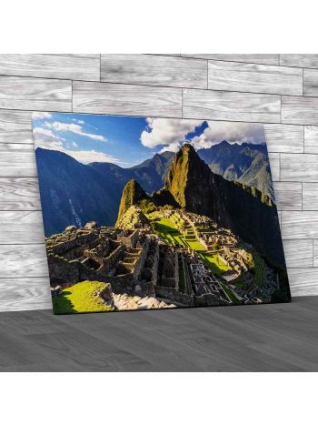 Machu Picchu In The Sun Canvas Print Large Picture Wall Art