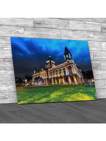 The City Hall Of Belfast Canvas Print Large Picture Wall Art
