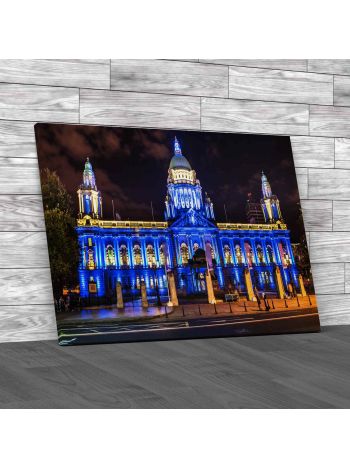 Belfast City Hall Canvas Print Large Picture Wall Art
