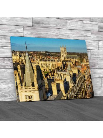 Cambridge Rooftops Canvas Print Large Picture Wall Art