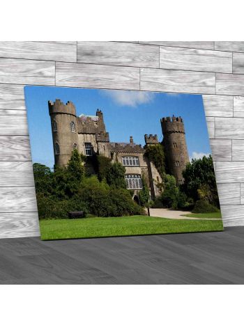 Malahide Castle In Dublin Canvas Print Large Picture Wall Art