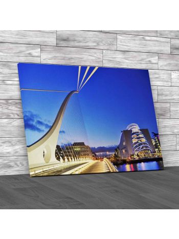 Samuel Beckett Bridge Canvas Print Large Picture Wall Art