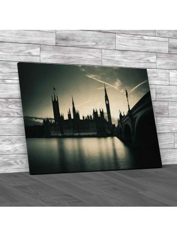 Houses Of Parliament In London Canvas Print Large Picture Wall Art