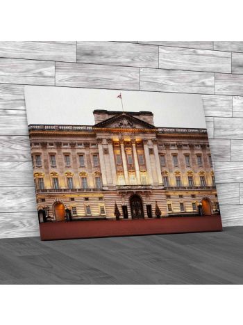 Front View Of Buckingham Palace Canvas Print Large Picture Wall Art