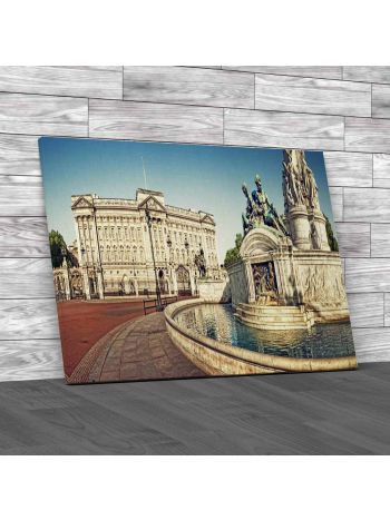 Buckingham Palace And Victoria Memorial Canvas Print Large Picture Wall Art