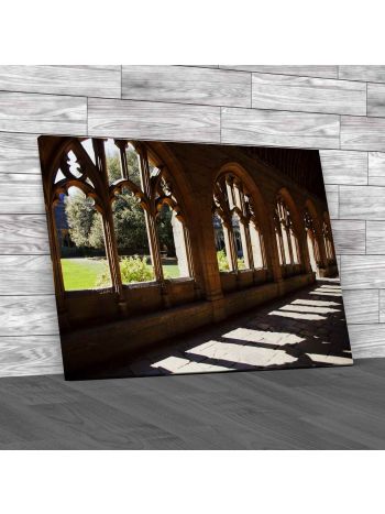 College Windows At Oxford University Canvas Print Large Picture Wall Art