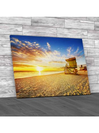 Miami South Beach 2 Canvas Print Large Picture Wall Art