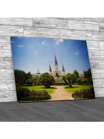 Jackson Square And Saint Louis Cathedral Canvas Print Large Picture Wall Art