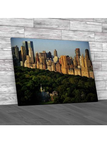 Central Park Aerial View Manhattan Canvas Print Large Picture Wall Art