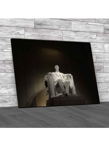 Lincoln Memorial Statue Washington Dc Canvas Print Large Picture Wall Art