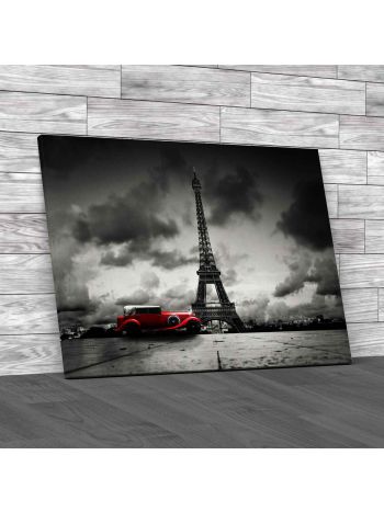 Artistic Image Of Effel Tower Canvas Print Large Picture Wall Art