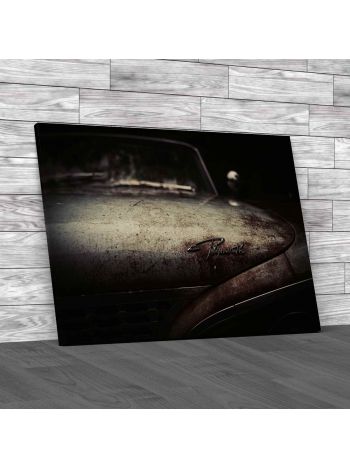 Old Rusty Plymouth Canvas Print Large Picture Wall Art