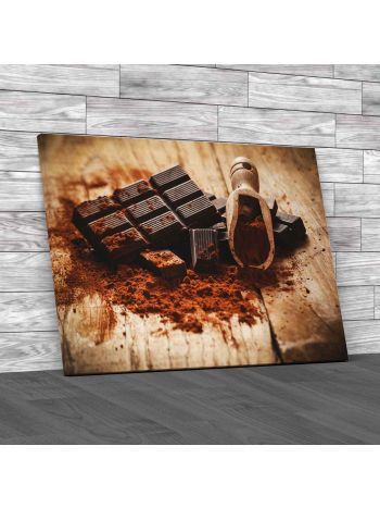 Noble Dark Chocolate Canvas Print Large Picture Wall Art