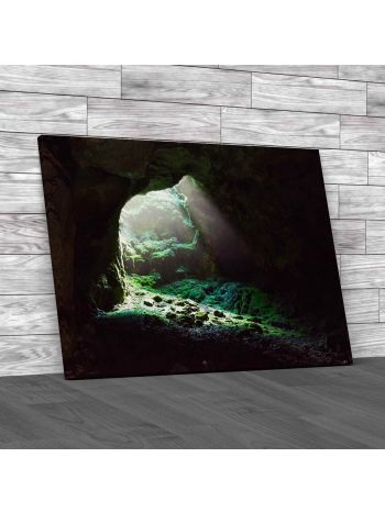 Entrance To The Cave Canvas Print Large Picture Wall Art