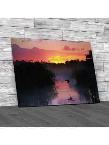 Everglades National Park At Sunrise Canvas Print Large Picture Wall Art