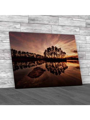 Long Pines Key Lake In Everglades 1 Canvas Print Large Picture Wall Art