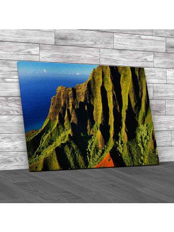 Na Pali Coast Ridges Hawaii Canvas Print Large Picture Wall Art