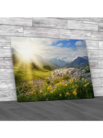Mountains In Vorarlberg Austria Canvas Print Large Picture Wall Art