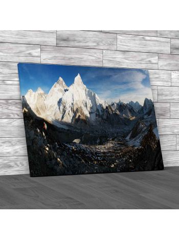 Mount Everest Panorama Canvas Print Large Picture Wall Art
