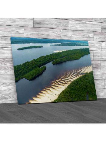 Anavilhanas National Park Islands Brazil Canvas Print Large Picture Wall Art