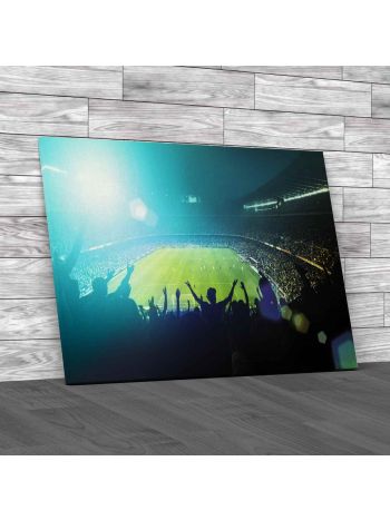 Crowded Football Stadium Canvas Print Large Picture Wall Art