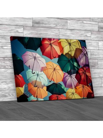 Abstract Umbrella Canvas Print Large Picture Wall Art