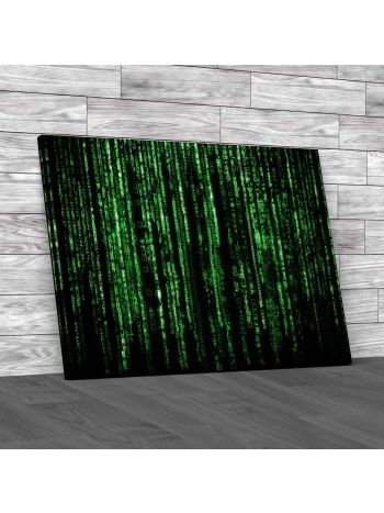 Matrix Background Canvas Print Large Picture Wall Art