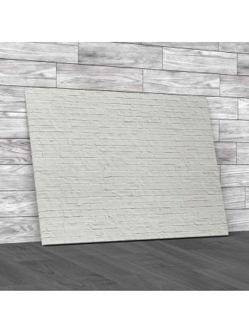 Seamless White Bricks Canvas Print Large Picture Wall Art