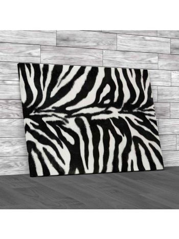 Zebra Fur Canvas Print Large Picture Wall Art
