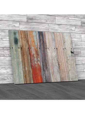 Faded Wood Panels 2 Canvas Print Large Picture Wall Art