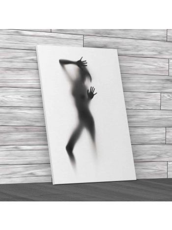 Sexy Woman Erotic Glass Canvas Print Large Picture Wall Art