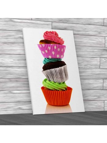 Tower of Cupcakes Canvas Print Large Picture Wall Art