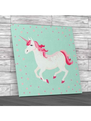 Unicorn Square Canvas Print Large Picture Wall Art